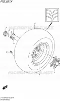 ROUE ARRIERE DROITE pour Suzuki KINGQUAD 750 2016