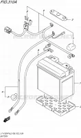 BATTERIE pour Suzuki KINGQUAD 750 2015