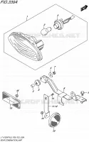 ENSEMBLE FEU ARRIERE (LT A750XPVL5 P28) pour Suzuki KINGQUAD 750 2015
