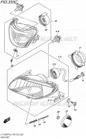 PHARE (LT A750XPZVL5 P28) pour Suzuki KINGQUAD 750 2015