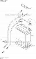 BATTERIE pour Suzuki KINGQUAD 750 2015