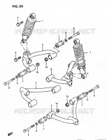 AMORTISSEUR   TRIANGLES pour Suzuki OZARK 230 1987