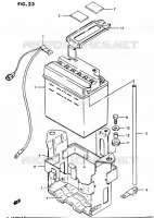BATTERIE pour Suzuki OZARK 230 1987