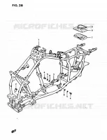 CADRE pour Suzuki OZARK 230 1987