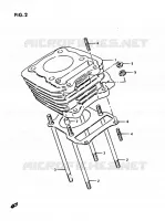 CYLINDRE pour Suzuki OZARK 230 1987