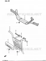 REPOSE PIED pour Suzuki OZARK 230 1987