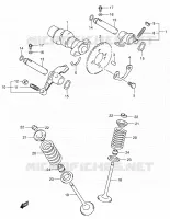 ARBRE A CAMES   VALVE pour Suzuki OZARK 250 2006