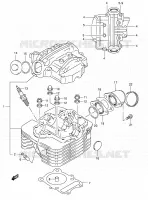 CULASSE pour Suzuki OZARK 250 2006