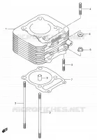 CYLINDRE pour Suzuki OZARK 250 2006