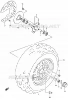 ROUE AVANT (MODELE K4/K5/K6) pour Suzuki OZARK 250 2006