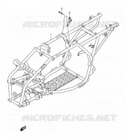 CADRE pour Suzuki OZARK 250 2006