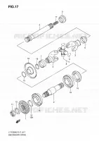 COUPLE CONIQUE (LT F250K2/K3/K4/K5/K6 E17,E24) pour Suzuki OZARK 250 2006