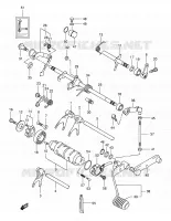 ENSEMBLE DE SELECTION DE VITESSES (LT F250K2 E17,E24) pour Suzuki OZARK 250 2006