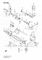 ENSEMBLE SELECTEUR DE VITESSES (LT F250K6 E04) pour Suzuki OZARK 250 2006