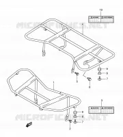 PORTE PAQUET pour Suzuki OZARK 250 2006