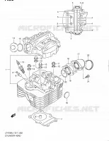 CULASSE pour Suzuki OZARK 250 2011