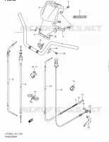 GUIDON (LT F250L1 E17) pour Suzuki OZARK 250 2011