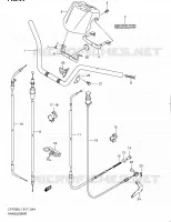 GUIDON (LT F250L1 E24) pour Suzuki OZARK 250 2011