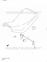 SELLE (LT F250L1 E24) pour Suzuki OZARK 250 2011