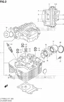 CULASSE pour Suzuki OZARK 250 2013