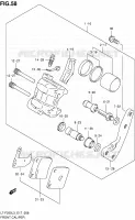 ETRIER DE FREIN AVANT pour Suzuki OZARK 250 2013