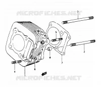 CYLINDRE pour Suzuki OZARK 250 1997
