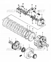 EMBRAYAGE pour Suzuki OZARK 250 1997