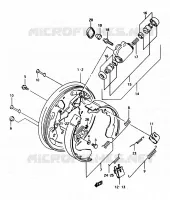 FREIN AVANT pour Suzuki OZARK 250 1997