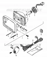 PHARE pour Suzuki OZARK 250 1997