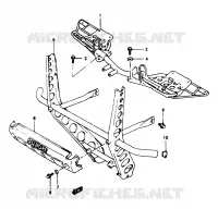 REPOSE PIED pour Suzuki OZARK 250 1997