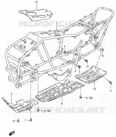 CADRE pour Suzuki KINGQUAD 300 2000