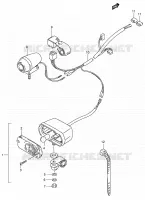 FEU DE RECUL (OPTIONNEL:E28) pour Suzuki KINGQUAD 300 2000