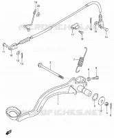 FREIN ARRIERE pour Suzuki KINGQUAD 300 2000