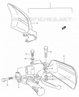 PROTEGES MAINS (OPTIONNEL) pour Suzuki KINGQUAD 300 2000