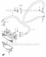 RADIATEUR D'HUILE pour Suzuki KINGQUAD 300 2000