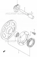 ROUE LIBRE DE DEMARREUR pour Suzuki KINGQUAD 300 2000