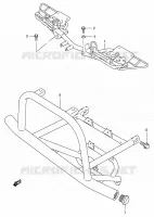 REPOSE PIED pour Suzuki KINGQUAD 300 2000