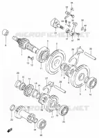 TRANSMISSION (2) pour Suzuki KINGQUAD 300 2000