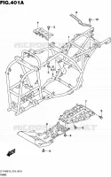 CADRE pour Suzuki KINGQUAD 400 2015
