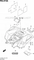 GARDE BOUE ARRIERE pour Suzuki KINGQUAD 400 2015