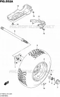 ROUE ARRIERE GAUCHE pour Suzuki KINGQUAD 400 2015