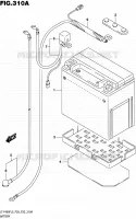 BATTERIE pour Suzuki KINGQUAD 400 2015