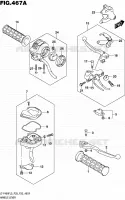 ENSEMBLE LEVIERS   POIGNEES pour Suzuki KINGQUAD 400 2015