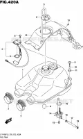RESERVOIR D'ESSENCE pour Suzuki KINGQUAD 400 2015