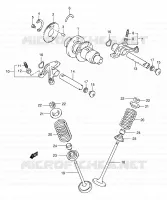 ARBRE A CAMES   VALVE pour Suzuki EIGER 400 2007