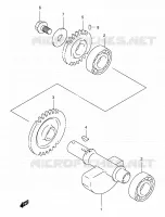 BALANCIER pour Suzuki EIGER 400 2007