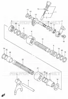 ENSEMBLE SELECTEUR DE VITESSES (2)(MODEL K4/K5/K6/K7) pour Suzuki EIGER 400 2007