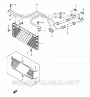 RADIATEUR D'HUILE pour Suzuki EIGER 400 2007