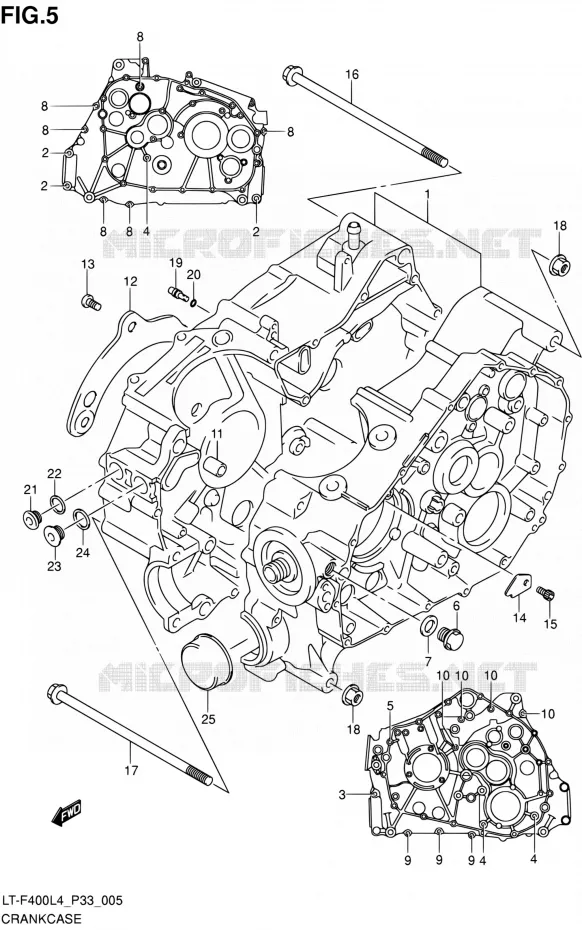 CARTER Suzuki QUAD 400 KINGQUAD 2014  LT-F400 L4/LT-F400Z L4 (P03,P28,P33)