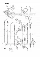 GUIDON   CABLES pour Suzuki KINGQUAD 300 1995